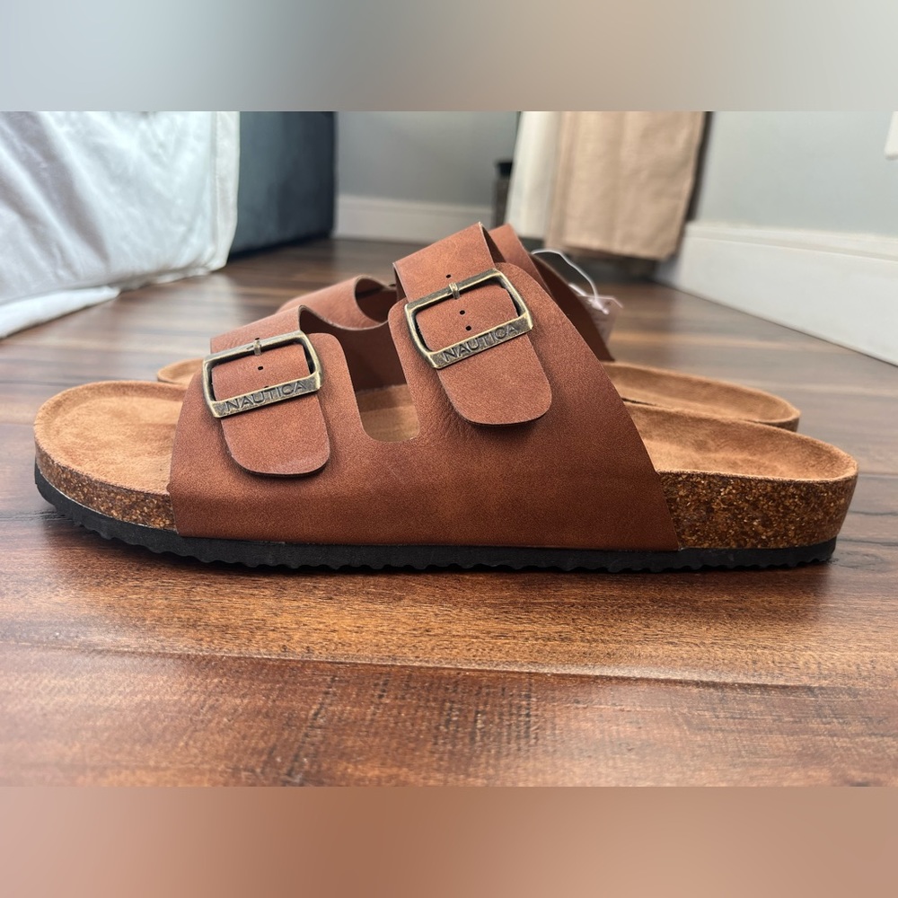 Nautica Brand New Men Adjustable Double Buckle Comfortable-Slide-Slip On-Sandal - Picture 4 of 16